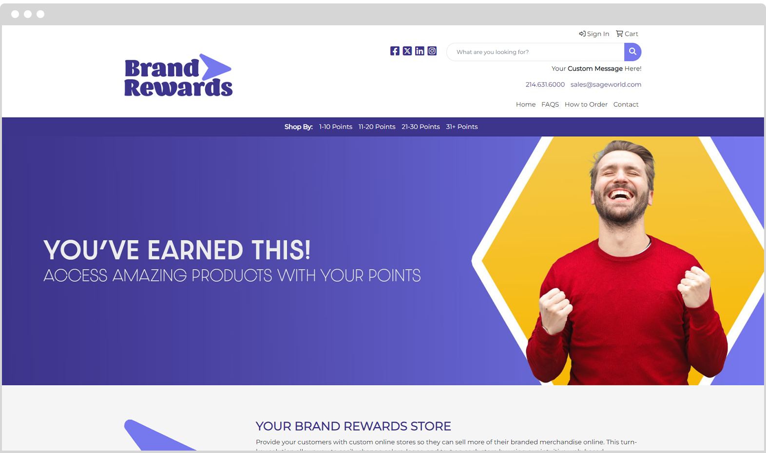 Rewards Company Store Example