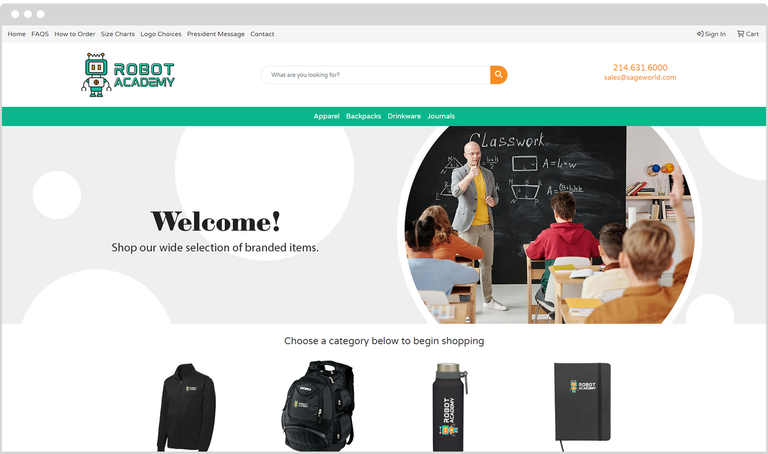 Schools Company Store Example